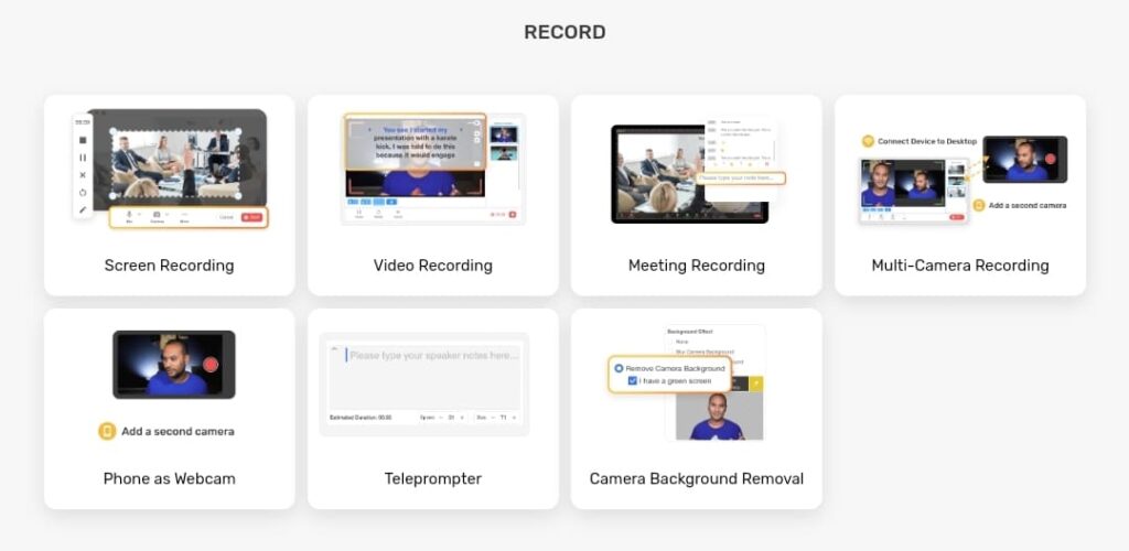 Visla's screen recording features