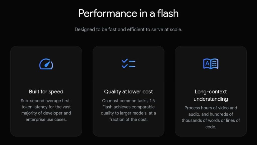 Gemini Flash 1.5 features and use cases