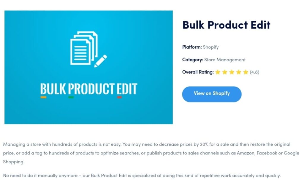 Hextom Bulk Product Editor